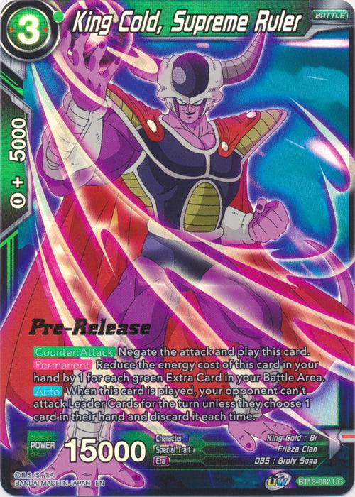 King Cold, Supreme Ruler (BT13-082) [Supreme Rivalry Prerelease Promos] - POKÉ JEUX