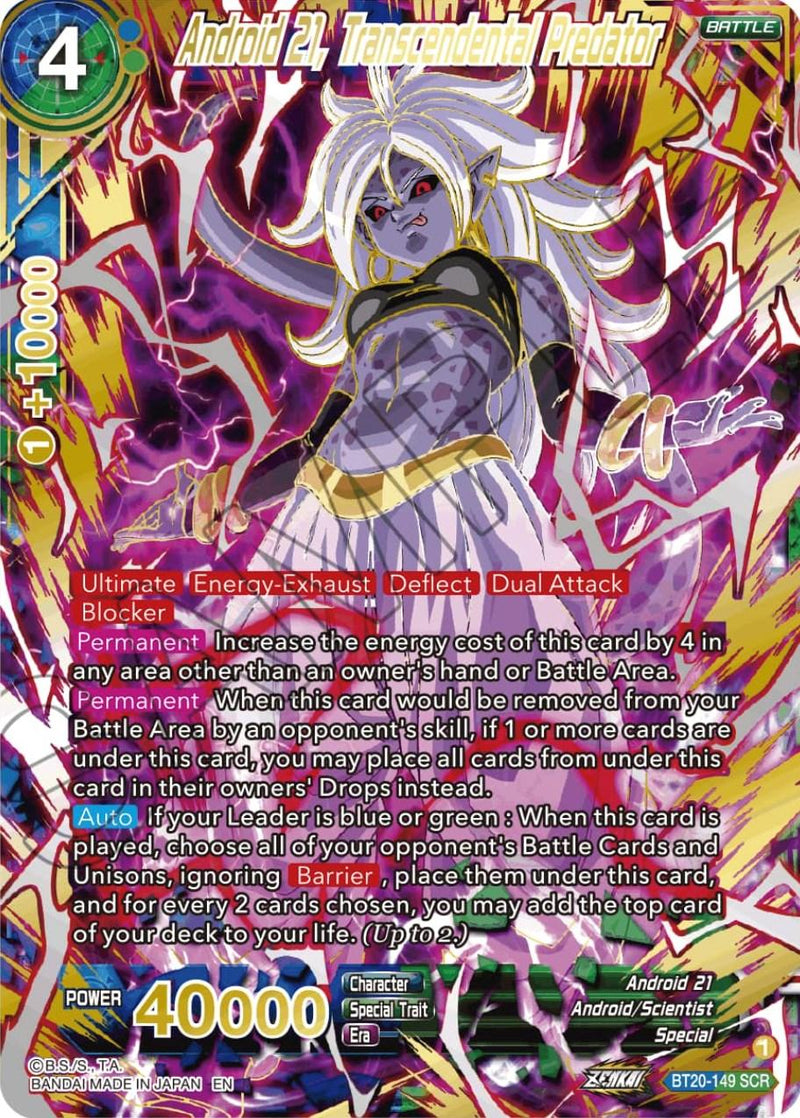 Android 21, Transcendental Predator (SPR) (BT20-149) [Power Absorbed] - POKÉ JEUX