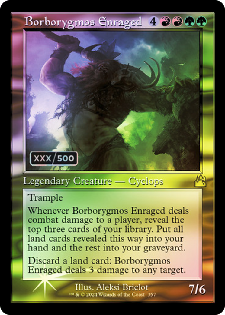 Borborygmos Enraged (Retro) (Serialized) [Ravnica Remastered]