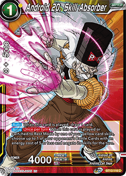 Android 20, Skill Absorber (Common) (BT13-116) [Supreme Rivalry] - POKÉ JEUX