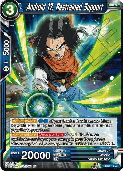 Android 17, Restrained Support (EB1-19) [Battle Evolution Booster] - POKÉ JEUX