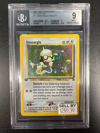 Smeargle HOLO R  1st Edition BECKETT 9 #13118249