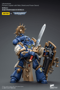 Ultramarines Primaris Captain with Relic Shield and Power Sword - POKÉ JEUX