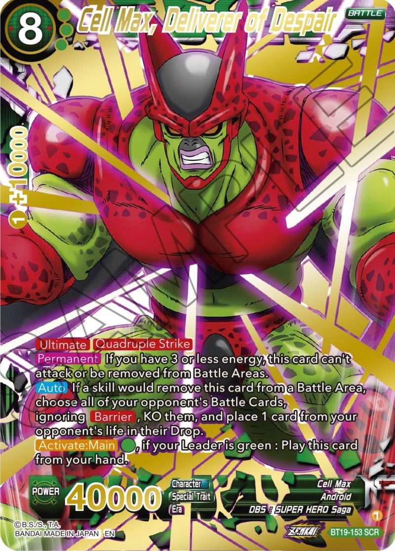 Cell Max, Deliverer of Despair (BT19-153) [Fighter's Ambition] - POKÉ JEUX