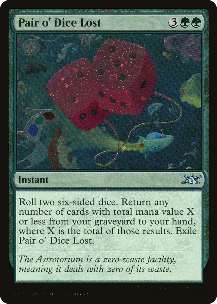 Pair o' Dice Lost (Galaxy Foil) [Unfinity]