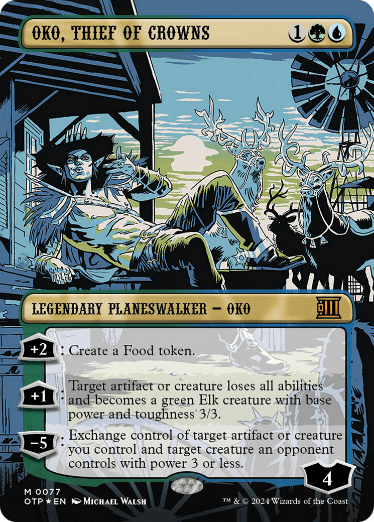 Oko, Thief of Crowns (Textured Foil) [Outlaws of Thunder Junction: Breaking News] - POKÉ JEUX