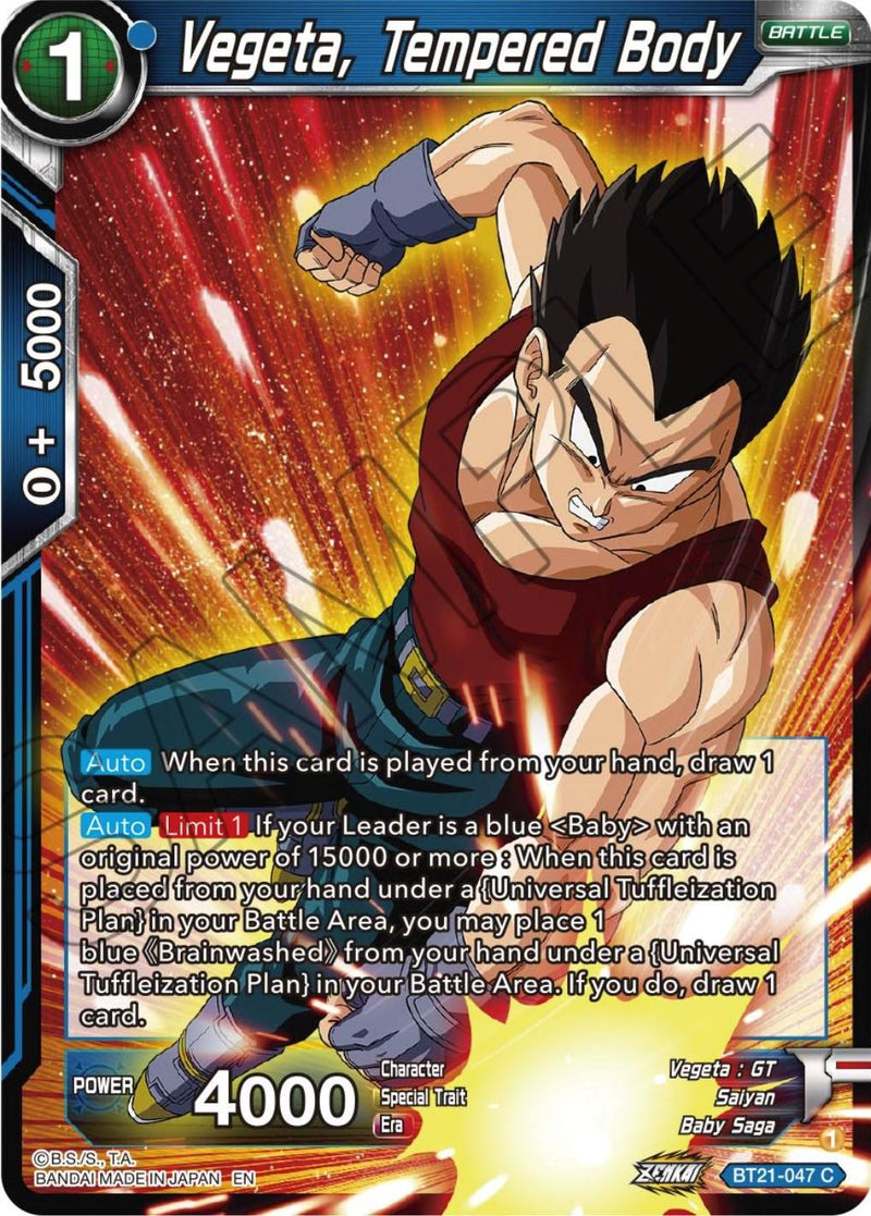 Vegeta, Tempered Body (BT21-047) [Wild Resurgence] - POKÉ JEUX