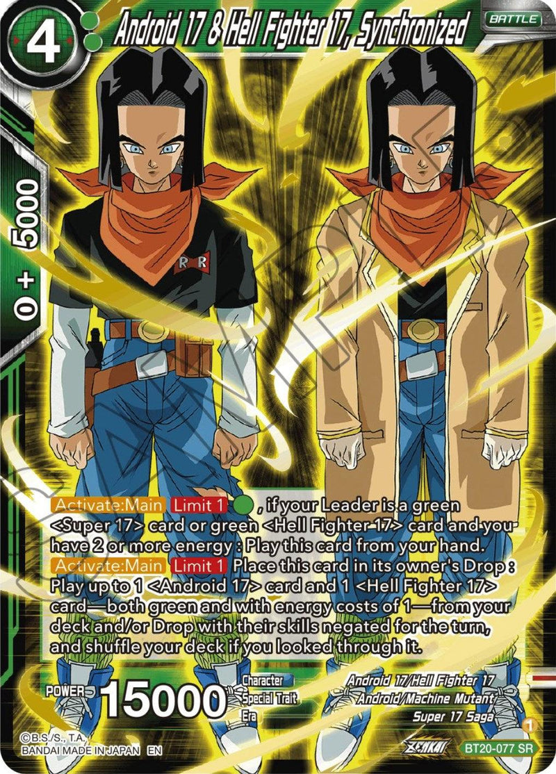 Android 17 & Hell Fighter 17, Synchronized (BT20-077) [Power Absorbed] - POKÉ JEUX