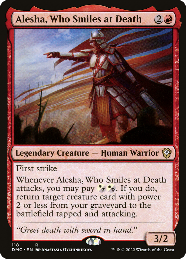 Alesha, Who Smiles at Death [Dominaria United Commander]