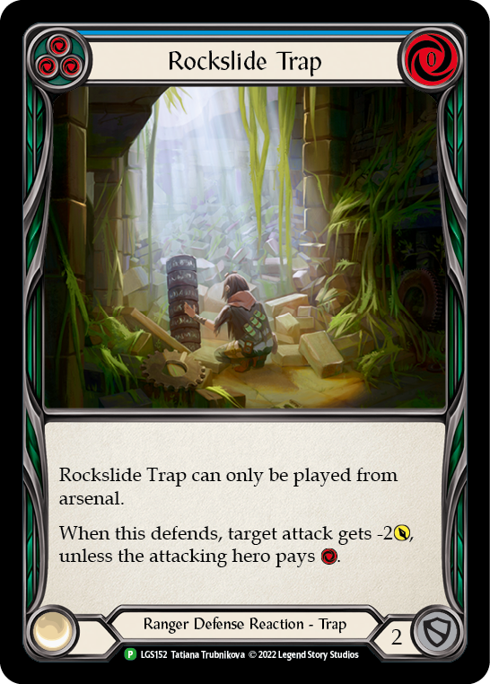 Rockslide Trap (Blue) [LGS152] (Promo)  Rainbow Foil