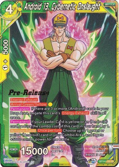 Android 13, Cybernetic Onslaught (BT14-151) [Cross Spirits Prerelease Promos] - POKÉ JEUX