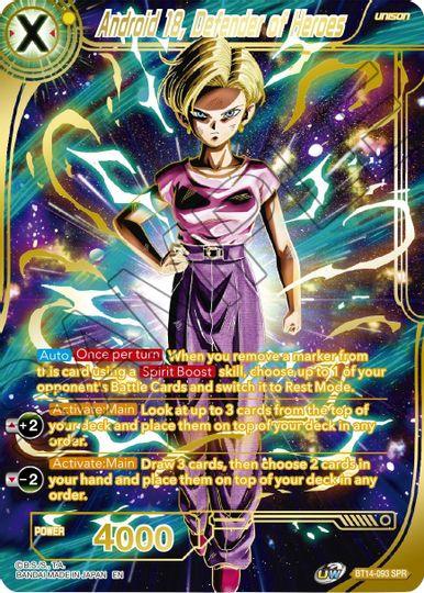 Android 18, Defender of Heroes (SPR) (BT14-093) [Cross Spirits] - POKÉ JEUX