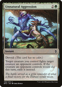 Unnatural Aggression [Battle for Zendikar]