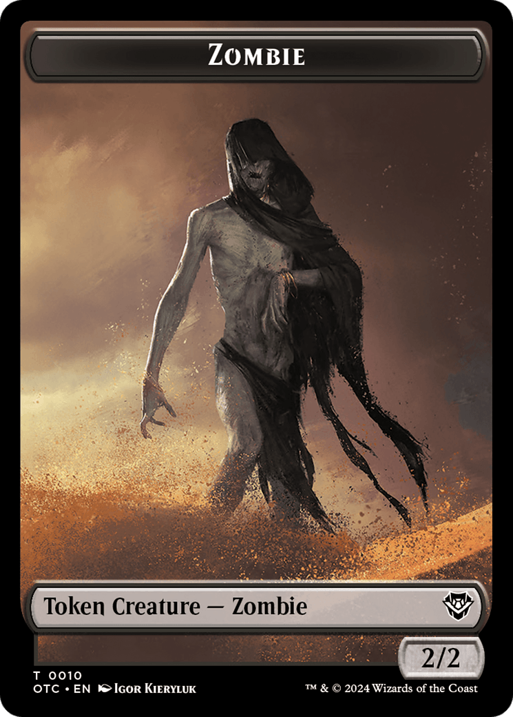 Zombie // Ox Warrior Double-Sided Token [Outlaws of Thunder Junction Commander Tokens] - POKÉ JEUX