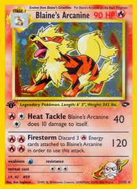 Blaine's Arcanine (1/132) [Gym Challenge Unlimited]