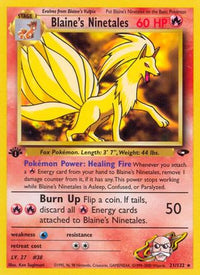 Blaine's Ninetales (21/132) [Gym Challenge 1st Edition]