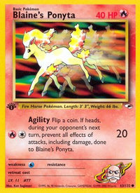 Blaine's Ponyta (63/132) [Gym Heroes 1st Edition]