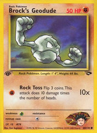 Brock's Geodude (68/132) [Gym Challenge Unlimited]