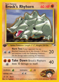 Brock's Rhyhorn (22/132) [Gym Heroes Unlimited]