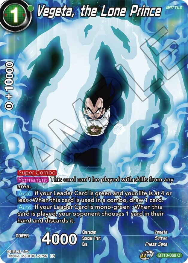 Vegeta, the Lone Prince (BT10-068) [Theme Selection: History of Vegeta] - POKÉ JEUX