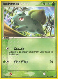 Bulbasaur (46/100) (Stamped) [EX: Crystal Guardians]