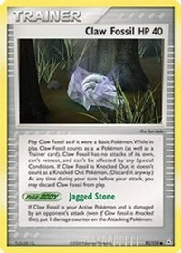 Claw Fossil (91/110) (Stamped) [EX: Holon Phantoms]