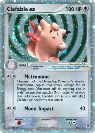 Clefable ex (106/112) [EX: FireRed & LeafGreen]