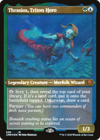 Thrasios, Triton Hero (Etched) [Commander Legends]