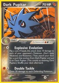 Dark Pupitar (40/109) (Stamped) [EX: Team Rocket Returns]