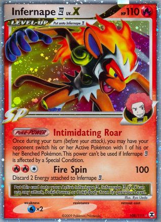 Infernape LV.X (108/111) [Platinum: Rising Rivals]