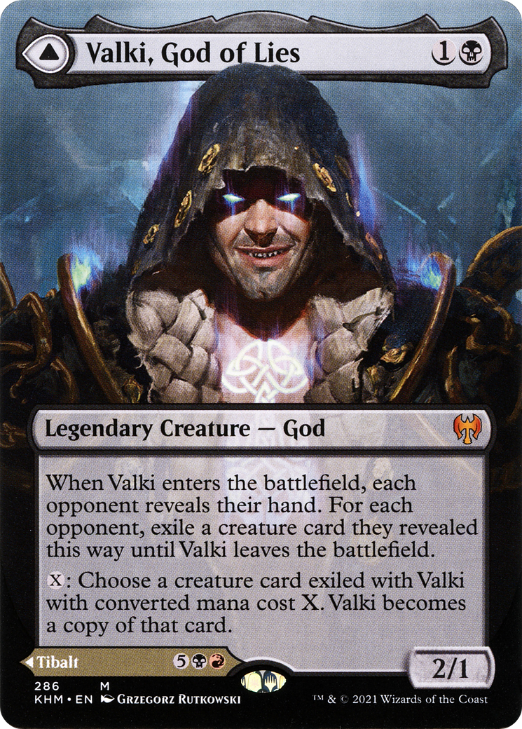 Valki, God of Lies // Tibalt, Cosmic Impostor (Borderless) [Kaldheim]