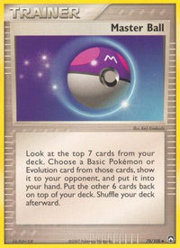 Master Ball (78/108) (Stamped) [EX: Power Keepers]