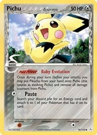 Pichu (76/110) (Delta Species) (Stamped) [EX: Holon Phantoms]