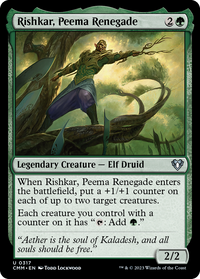 Rishkar, Peema Renegade [Commander Masters]