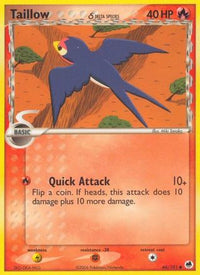 Taillow (66/101) (Delta Species) (Stamped) [EX: Dragon Frontiers]