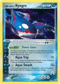 Team Aqua's Kyogre (3/95) [EX: Team Magma vs Team Aqua]