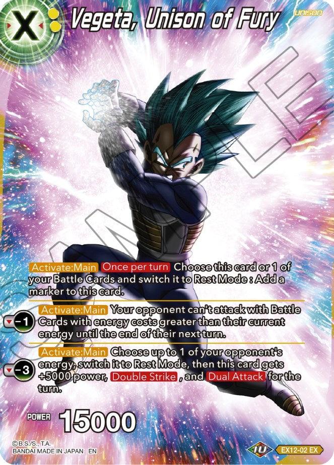 Vegeta, Unison of Fury (EX12-02) [Theme Selection: History of Vegeta] - POKÉ JEUX