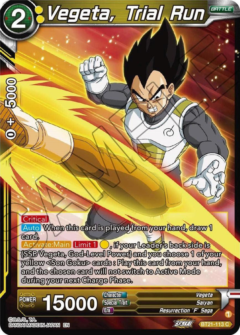 Vegeta, Trial Run (BT21-113) [Wild Resurgence] - POKÉ JEUX