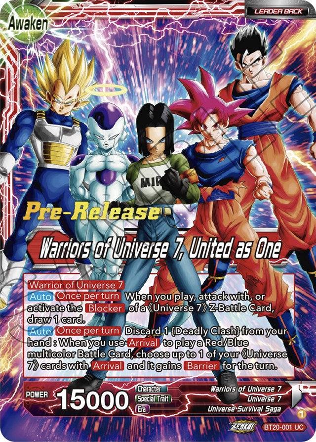 Android 17 // Warriors of Universe 7, United as One (BT20-001) [Power Absorbed Prerelease Promos] - POKÉ JEUX