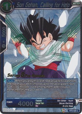 Son Gohan, Calling for Help (BT8-028_PR) [Malicious Machinations Prerelease Promos] - POKÉ JEUX