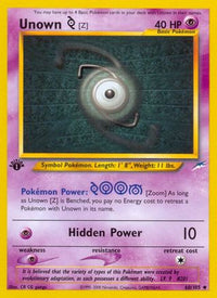 Unown [Z] (60/105) [Neo Destiny 1st Edition]