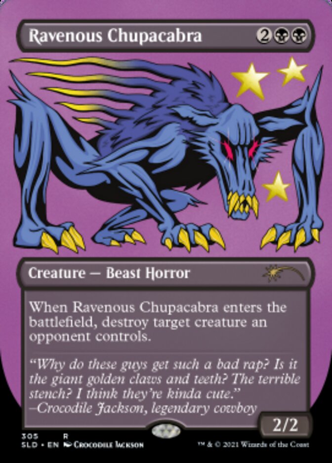 Ravenous Chupacabra (Borderless) (Foil Etched) [Secret Lair Drop Series]