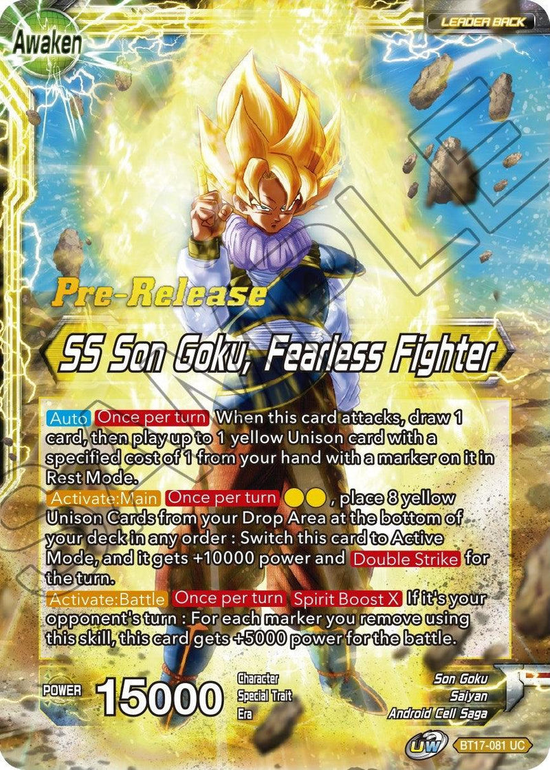 Son Goku // SS Son Goku, Fearless Fighter (BT17-081) [Ultimate Squad Prerelease Promos] - POKÉ JEUX