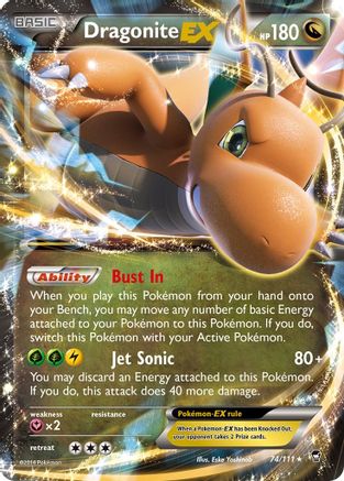 Dragonite EX (74/111) [XY: Furious Fists]