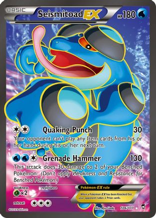 Seismitoad EX (106/111) [XY: Furious Fists]