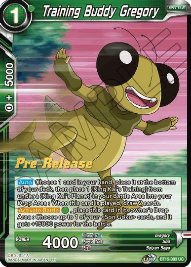 Training Buddy Gregory (BT15-083) [Saiyan Showdown Prerelease Promos] - POKÉ JEUX