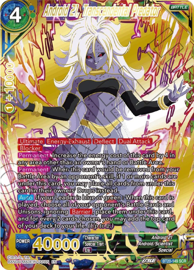 Android 21, Transcendental Predator (BT20-149) [Power Absorbed] - POKÉ JEUX