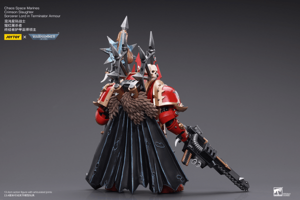 Chaos Space Marines Crimson Slaughter Sorcerer Lord in Terminator Armour - 1/18 scale - POKÉ JEUX