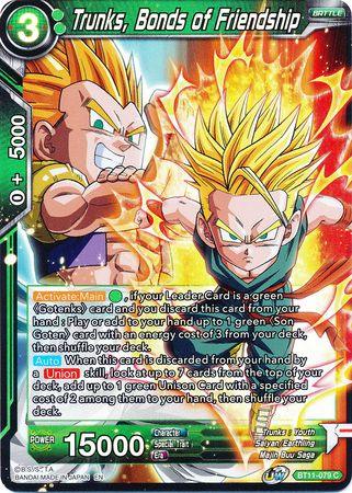 Trunks, Bonds of Friendship (BT11-079) [Vermilion Bloodline 2nd Edition] - POKÉ JEUX