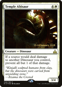 Temple Altisaur [Rivals of Ixalan Prerelease Promos]